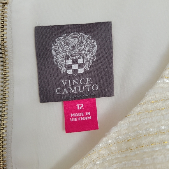 🤍 Vince Camuto Tweed Ivory Dress Sizes 10 & 12 NWT - Picture 4 of 8